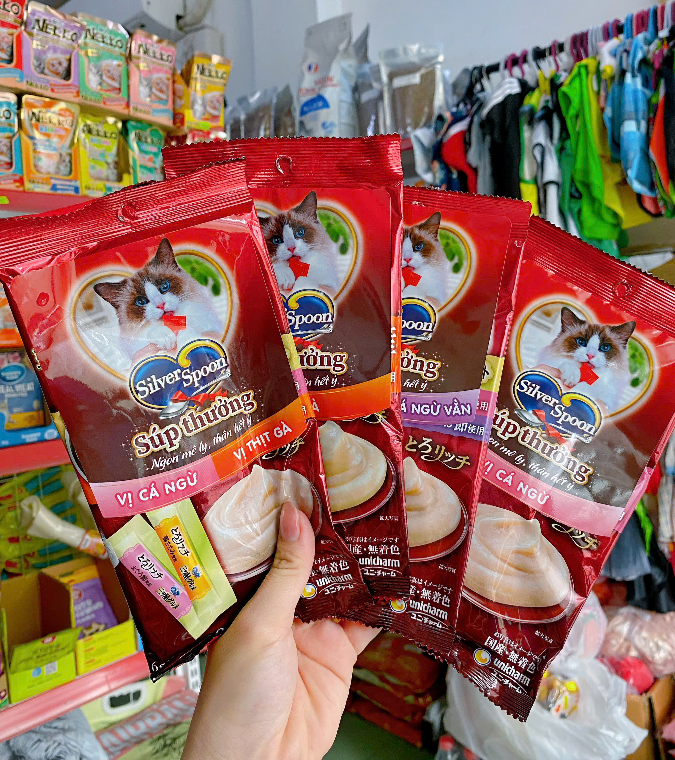 [ Nhập khẩu Nhật ] Súp thưởng dành cho mèo Silver Spoon 1 túi 6 thanh bán chạy số 1