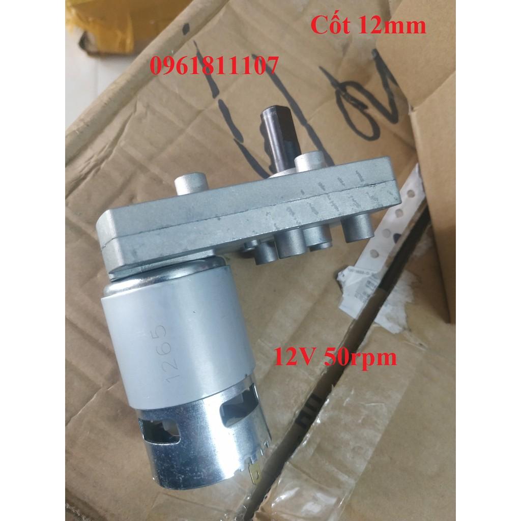 [Nhông kim loại] Motor dùng cho giảm tốc 775 12V 50 vòng 24v 100 vòng