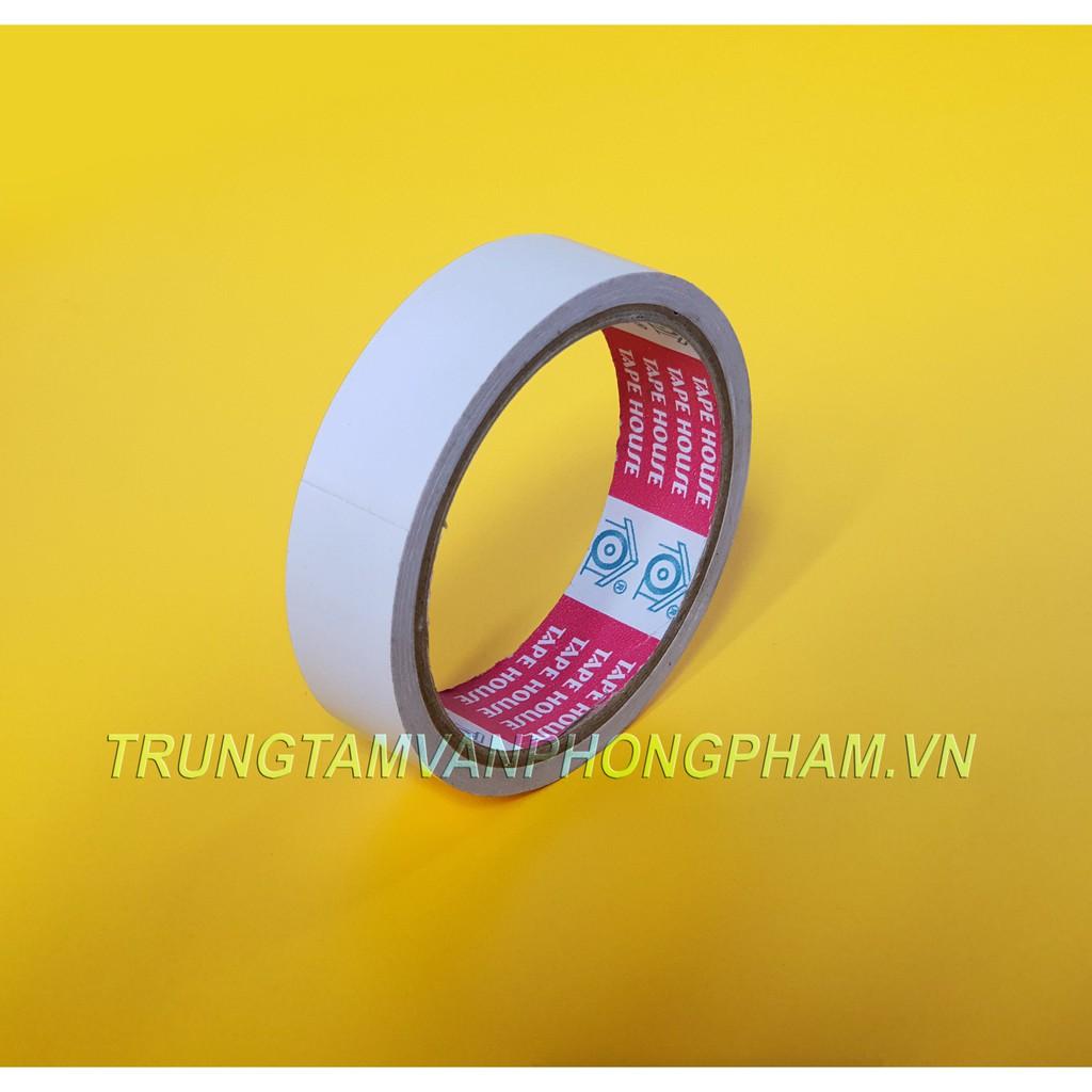 Băng keo 2 mặt đủ cỡ 48mm, 24mm, 16mm, 12mm 10mm / Băng dính 2 mặt mỏng
