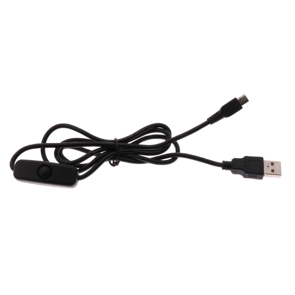 Nguồn Micro USB Sạc Cáp TRÊN TẮT/MỞ Cho Raspberry Pi