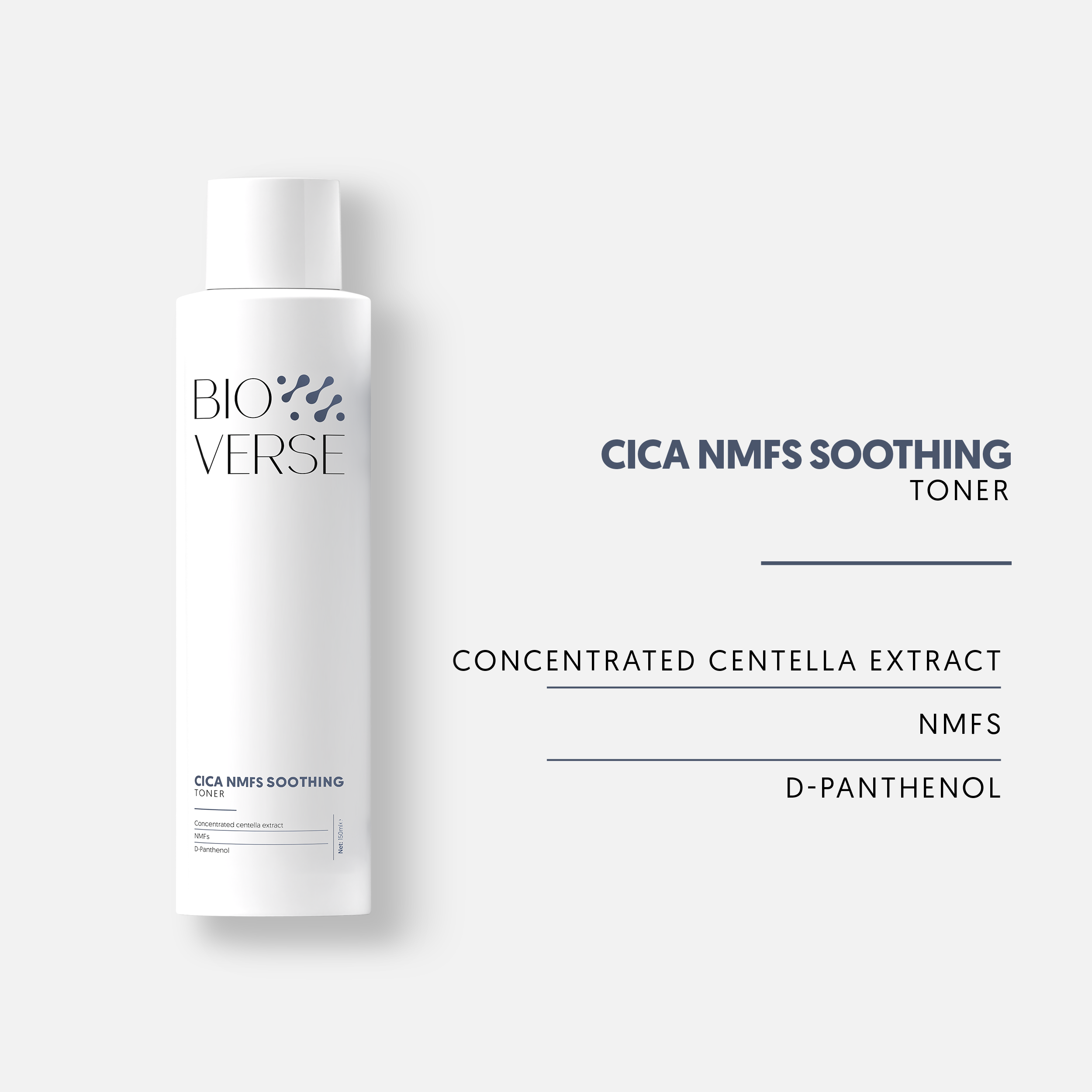 Toner Cica dưỡng ẩm &amp; làm dịu da bong tróc Cica NMFS Soothing Toner Bioverse