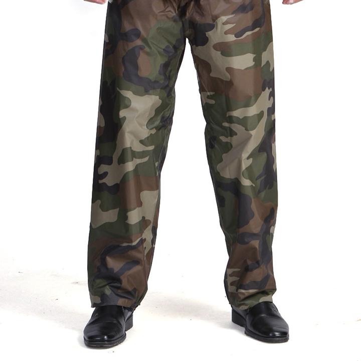 Bộ Aó Quần Mưa Vải Dù Màu Lính Lằn Ri Cao Cấp Chống Thấm Cao Cấp Size XXL