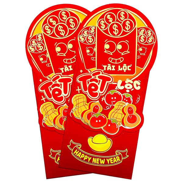 Bộ 5 Bao Lì Xì Tết Bính Ngọ 2026 - Futurebook L185 - Tết Tài Lộc