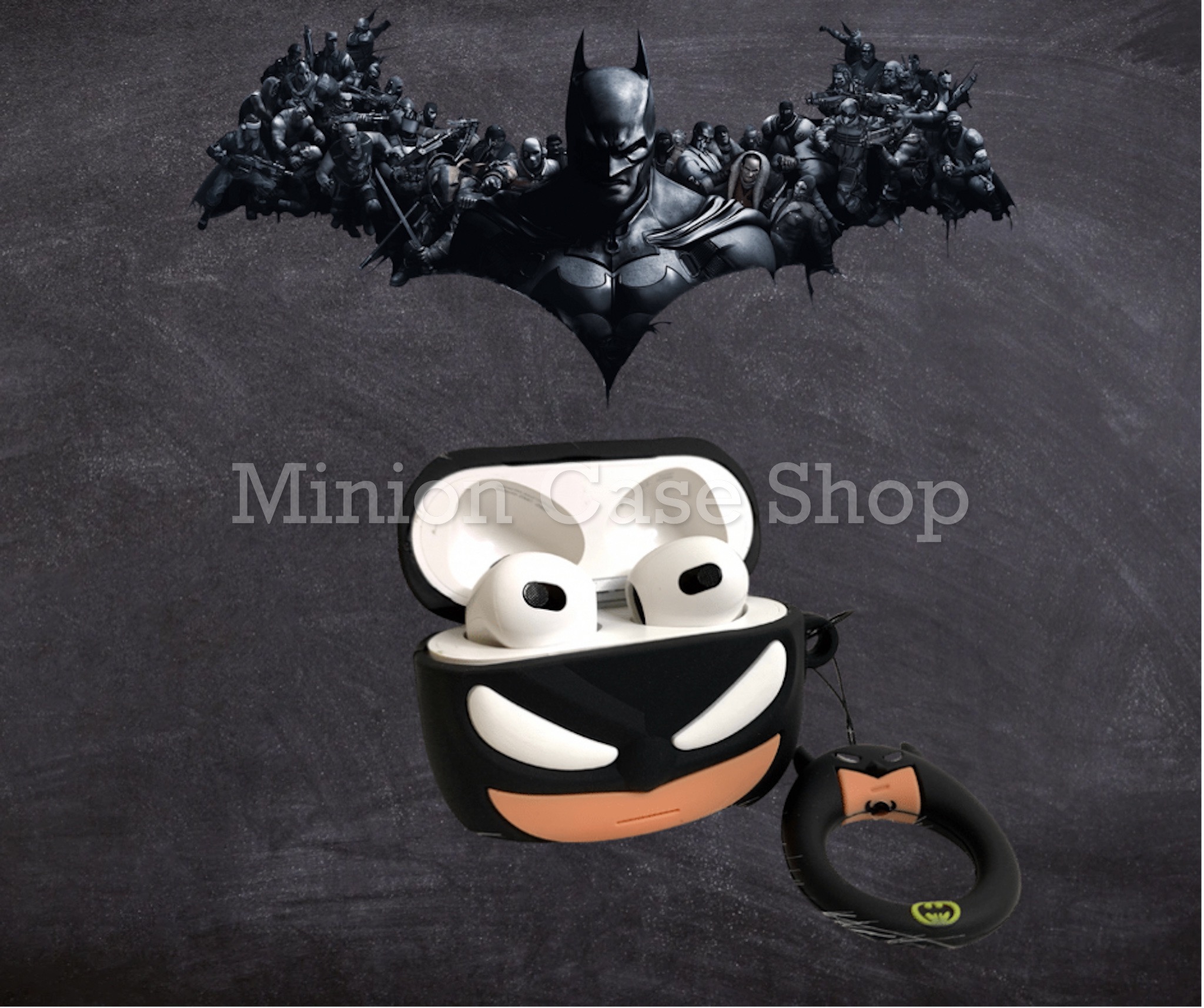 Bao Case Ốp dành cho Airpods 3 batman siêu chất silicon 3d