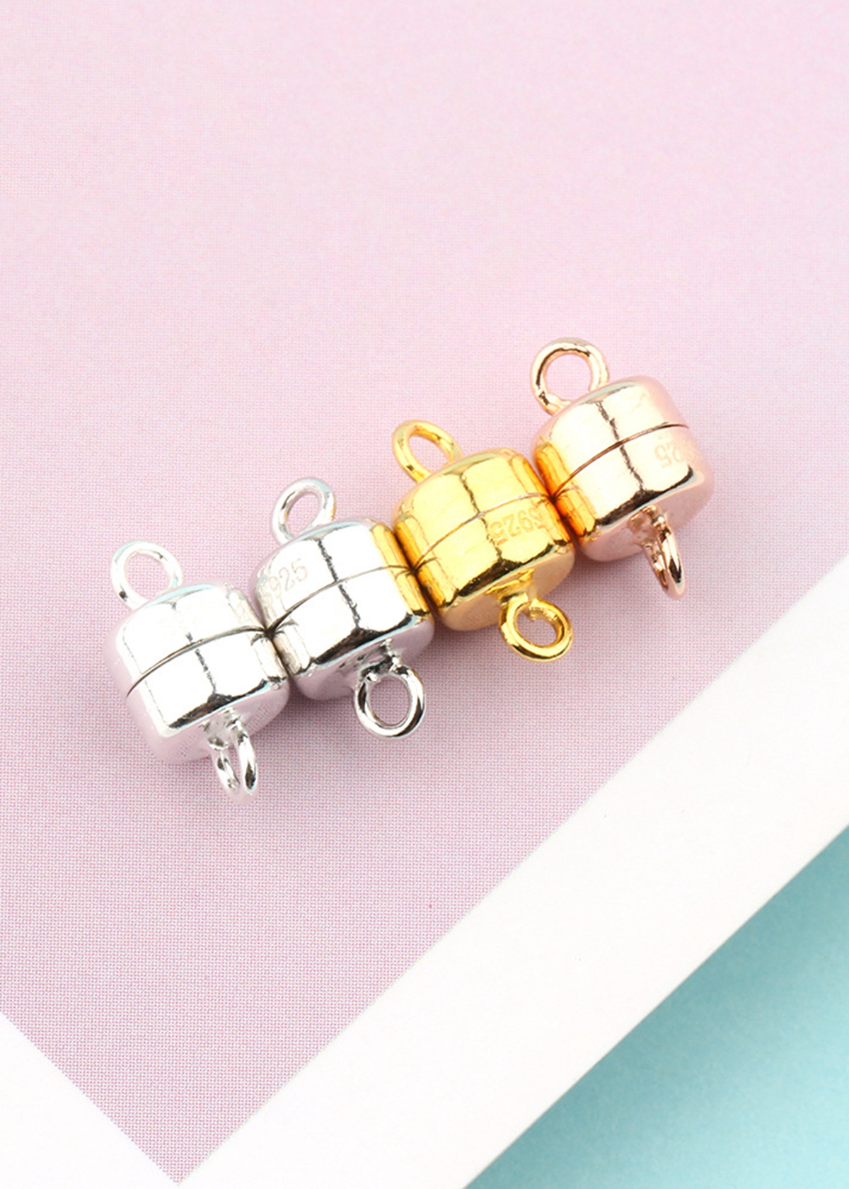 Combo 2 cặp charm bạc nam châm bạc treo - Ngọc Quý Gemstones