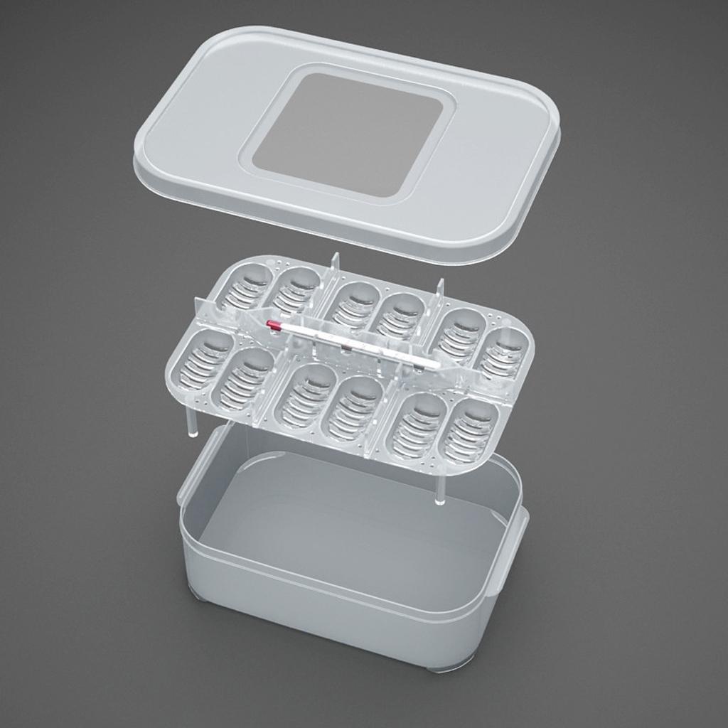 2Pcs Reptile Brooder Breeding Box Case Incubator for Lizard Snake Reptiles