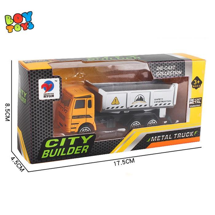 Đồ chơi xe máy cẩu hợp kim City Builder size nhỏ cho bé vui chơi cùng bạn bè