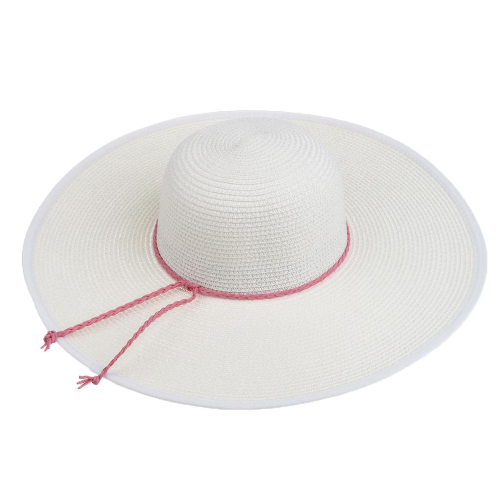 Lightweight Foldable Women's Big Brim Sun Hat Roll up Beach Cap Straw Hat