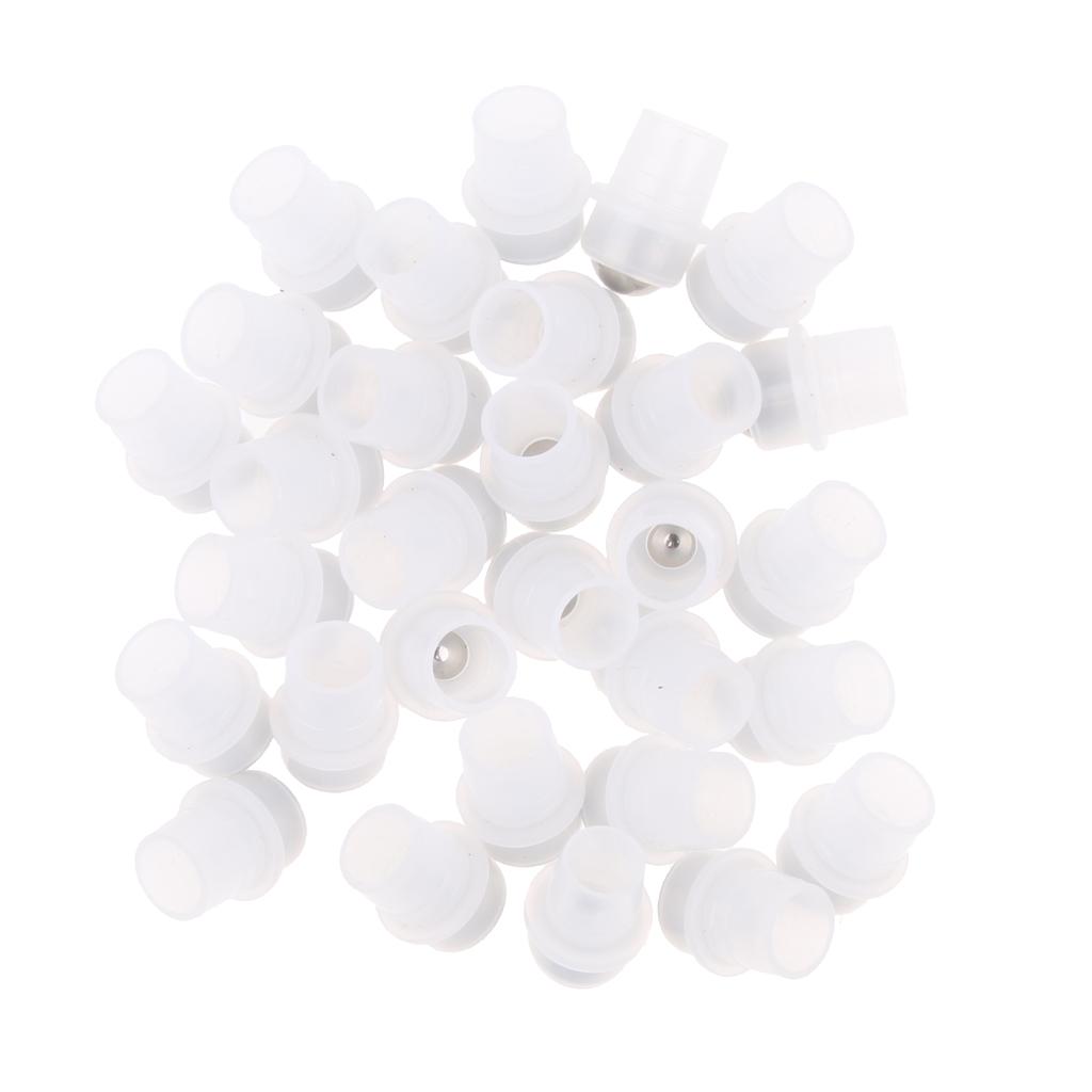 30 Pieces Stainless Steel Roller Ball Tops For Essential Oils Bottles