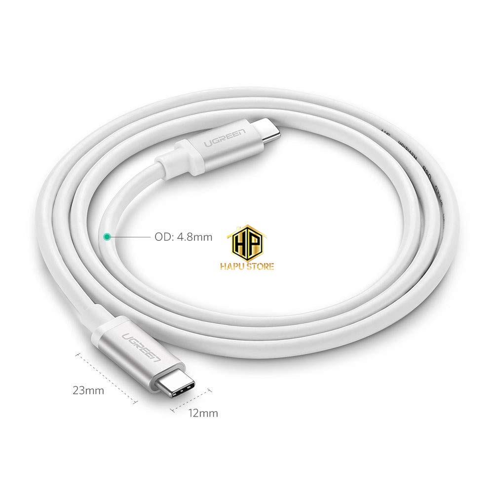 Cáp Sạc nhanh Usb Type-C Ugreen 60517 dài 0,5m - Cáp USB C 2 đầu dương cao cấp- Hàng Chính Hãng