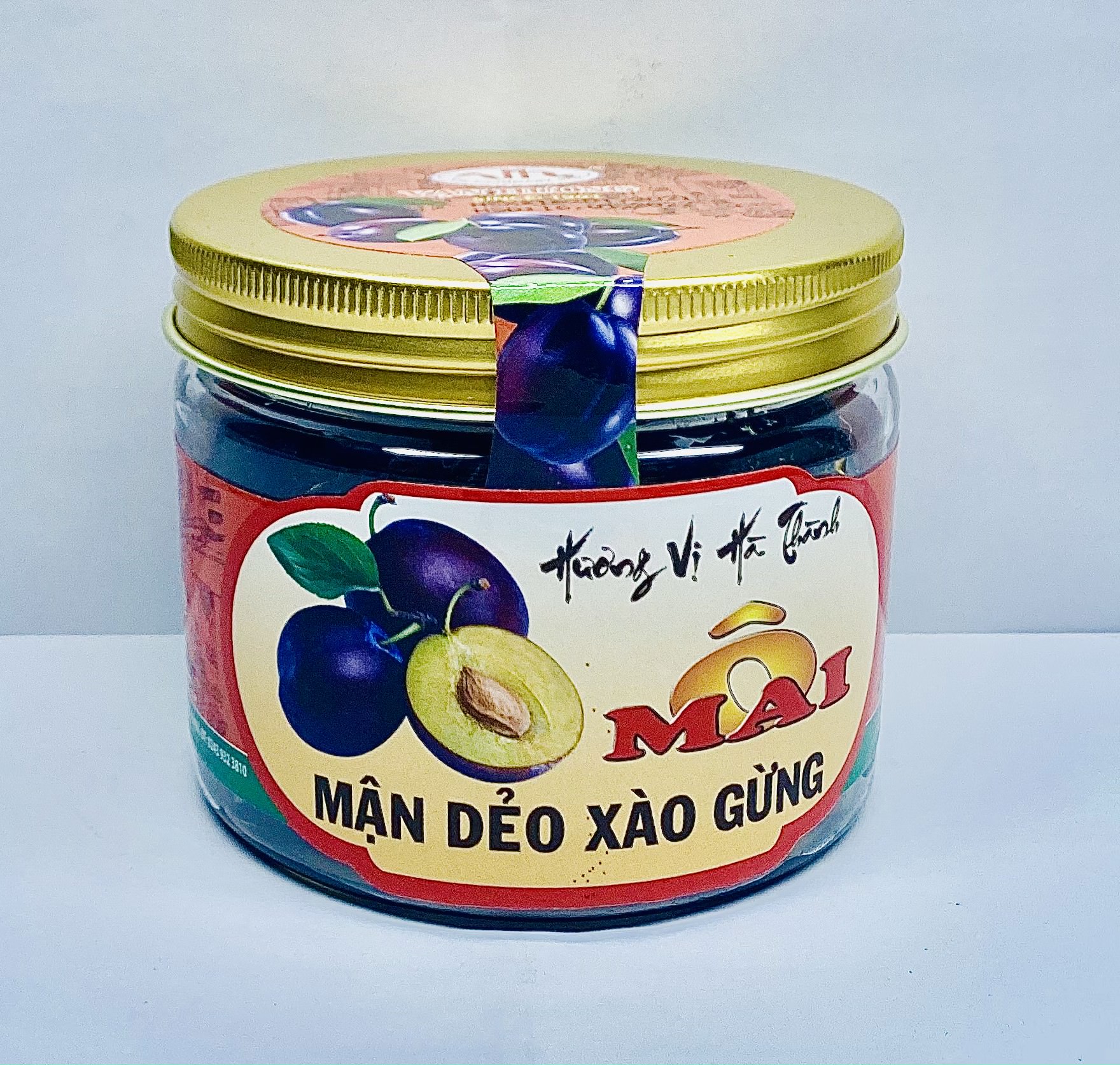 Ô mai Mận Dẻo Xào Gừng Vạn Hương 200gr