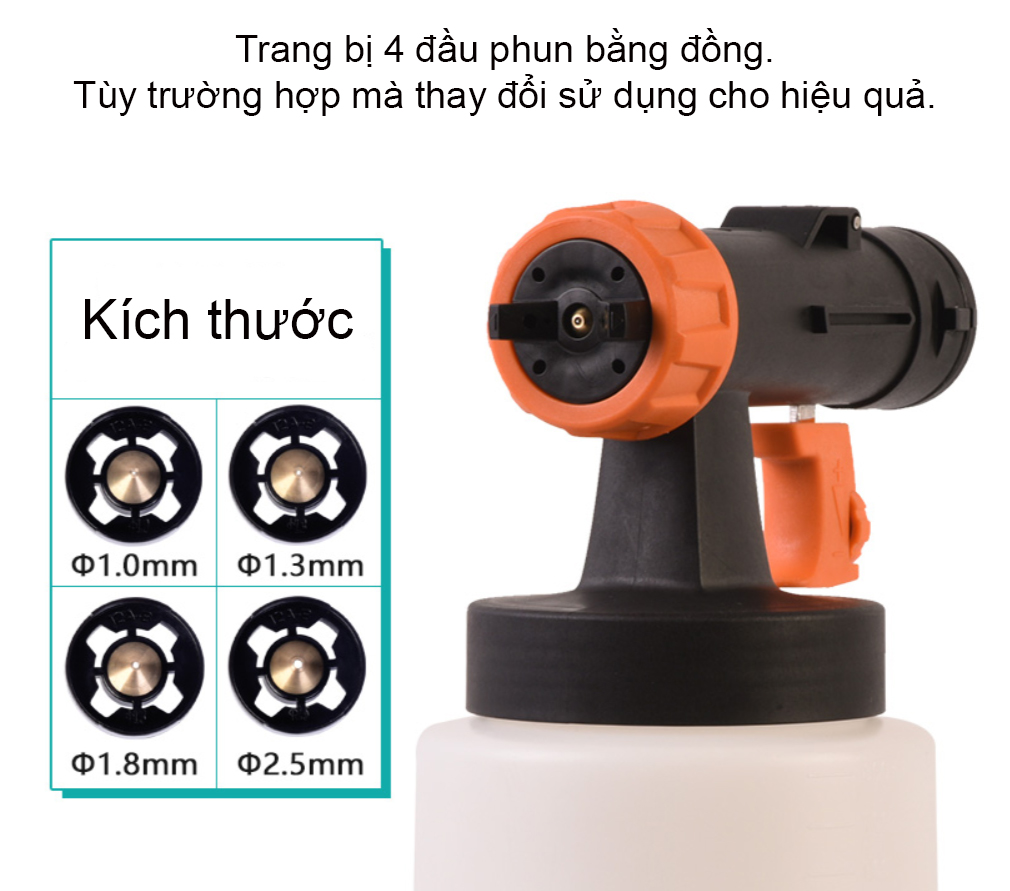 Máy phun sơn xịn PA 700W PSG9617S (Kèm bộ phụ kiện)