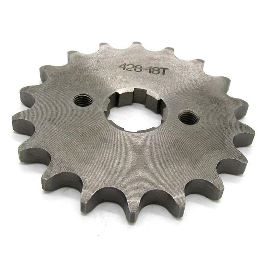 18T 20mm Front Sprocket Cog 428 Chain for Quad Dirt Bike ATV Buggy