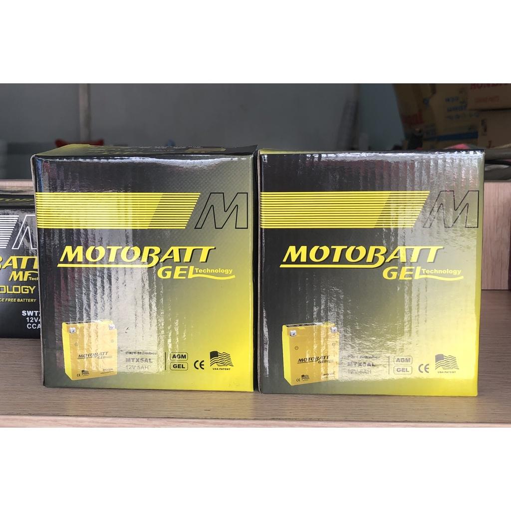 Ắc quy xe máy MOTOBATT MTX5AL GEL | 12V - 5 Ah | Thương hiệu bình ắc quy cao cấp công nghệ Hoa Kỳ