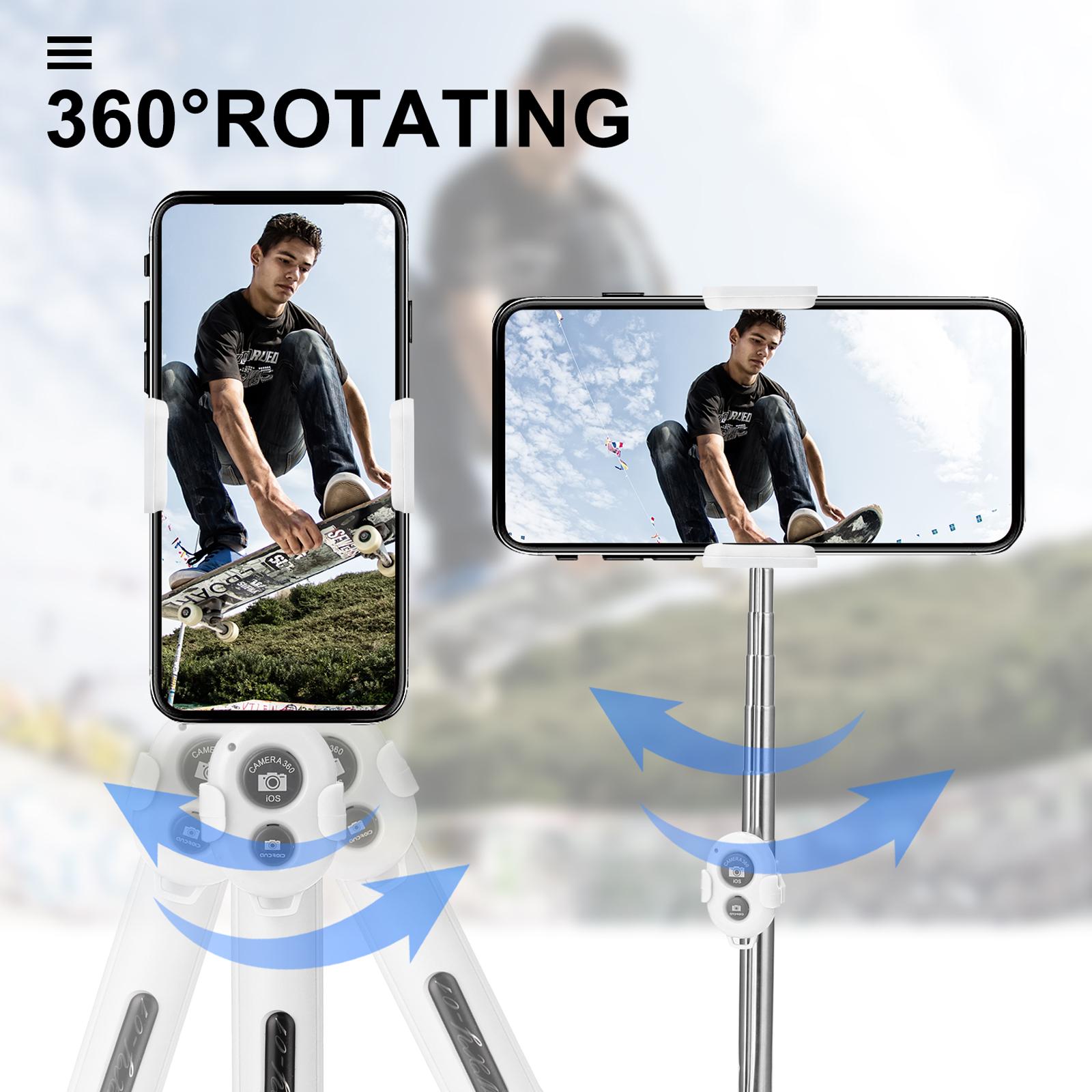 Chân máy Tripod cho điện thoại di động chụp ảnh tự sướng không dây BT Điều khiển từ xa