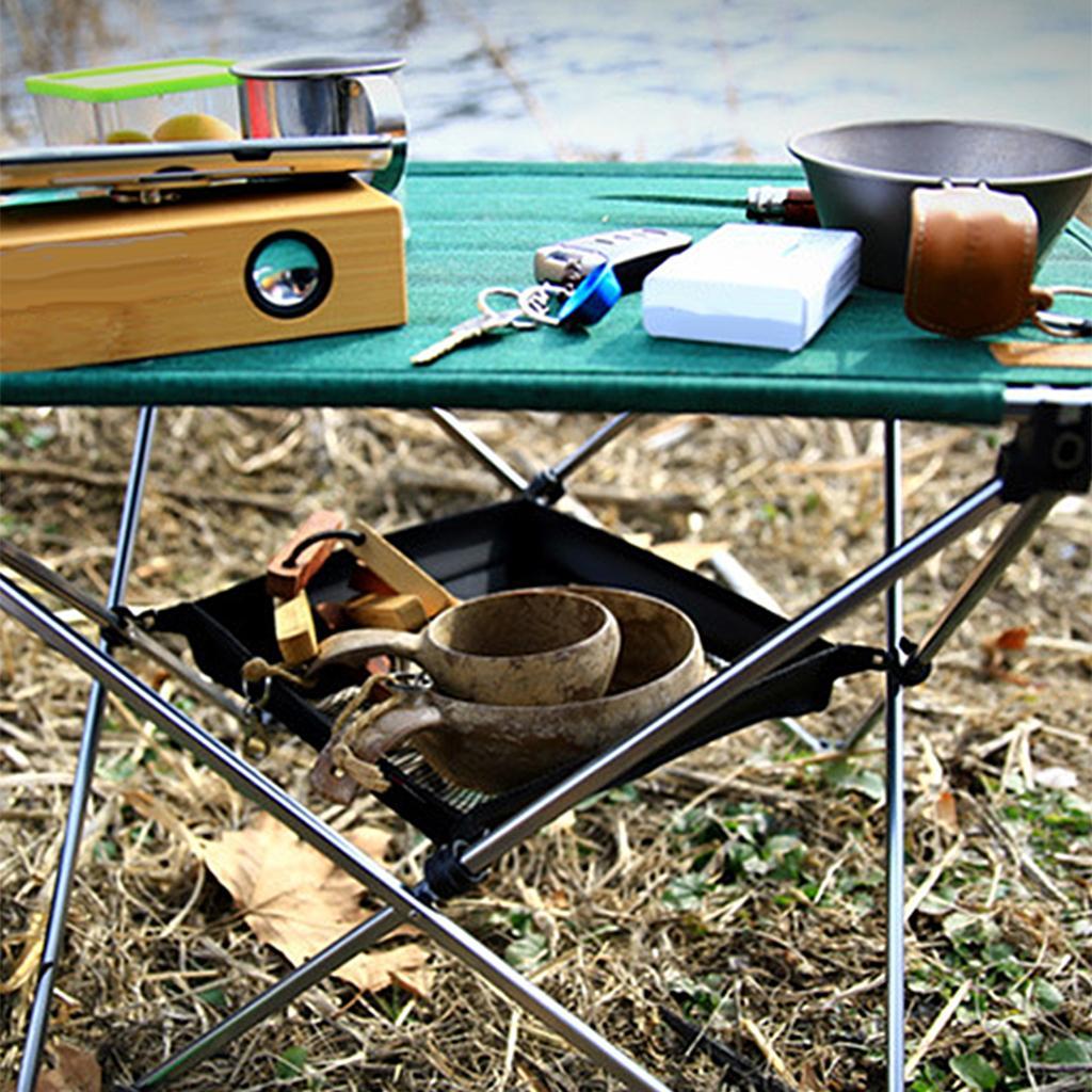 2x Folding Table Storage Grid Outdoor Kitchen Dining Stuff Storage Bag Lightweight Portable Size Optional