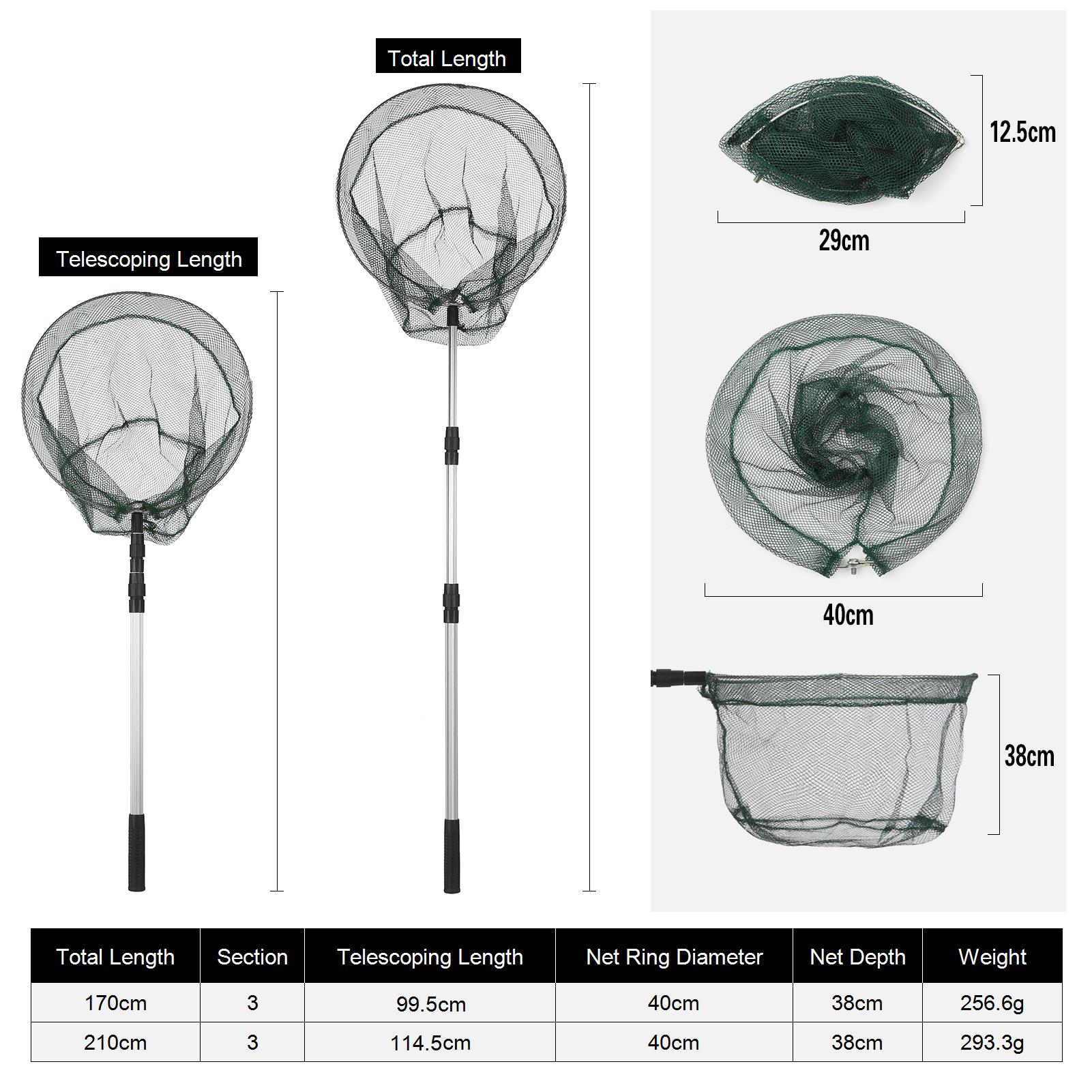 Lưới Đánh Cá Bằng Hợp Kim Nhôm 170Cm / 210Cm