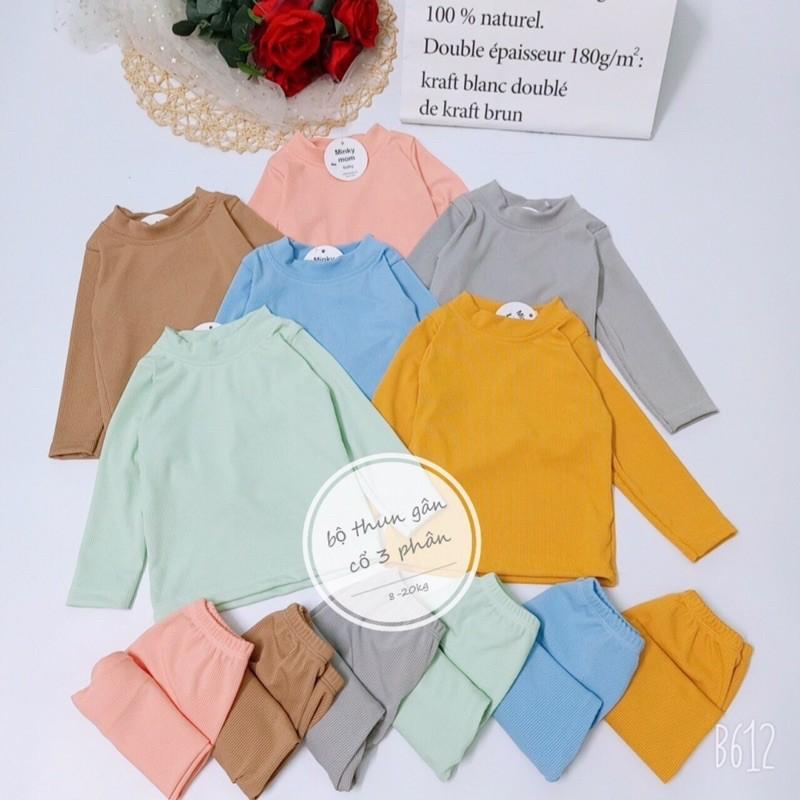 BỘ DÀI TAY LEN TĂM CỔ 3 PHÂN QUATE03 CHO BÉ TRAI/GÁI