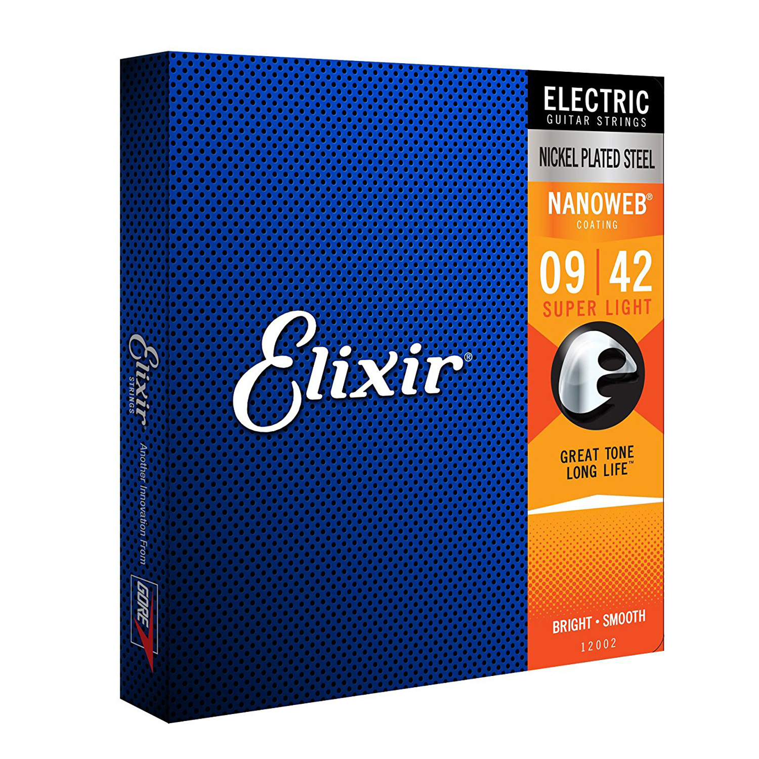 Elixir 12002 - Bộ Dây Đàn Guitar Điện Cỡ 9 (9-42) - Chính Hãng (Electric Strings Phủ Lớp Nanoweb) - Kèm Móng Gảy DreamMaker