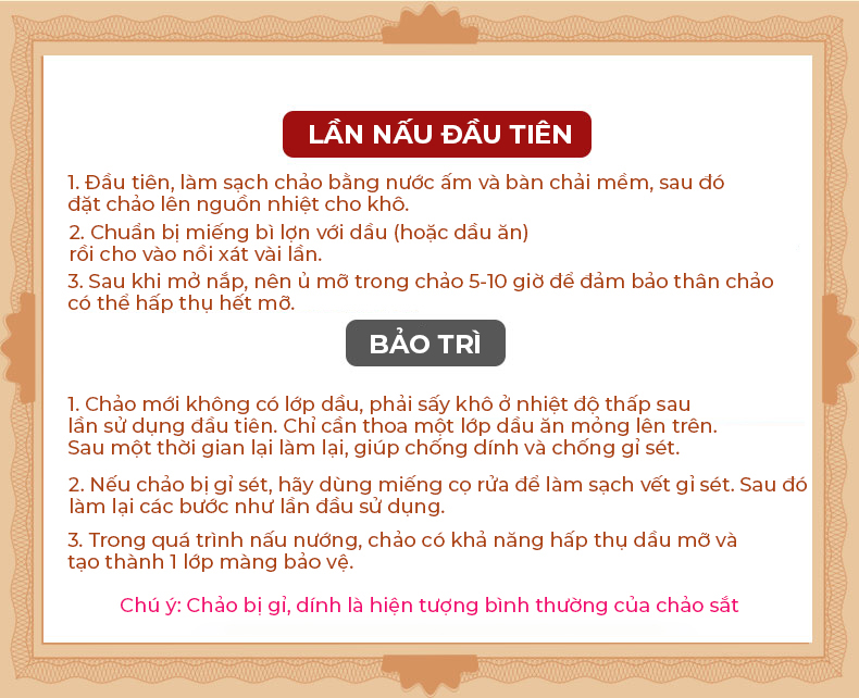 Chảo Chống Dính Mẫu Mới Chảo thép tôi vân vảy cá, chống dính chống mài mòn, tay cầm gỗ, nắp gỗ-Hàng nhập khẩu