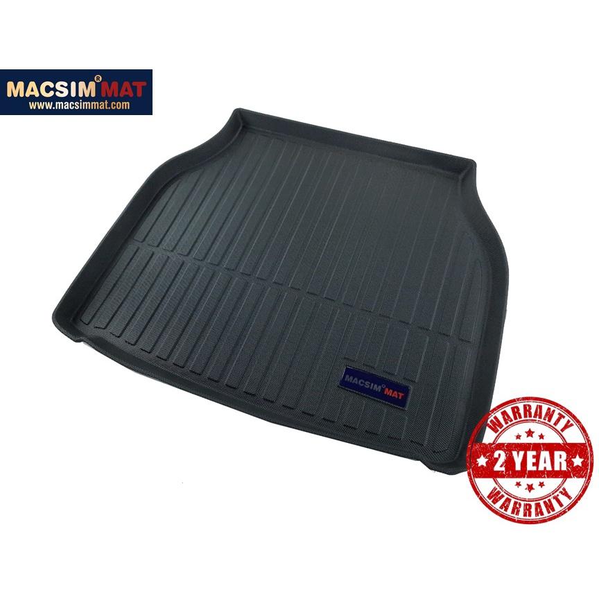 Thảm lót cốp xe ô tô Jaguar XJ nhãn hiệu Macsim chất liệu TPV màu đen hàng loại 2