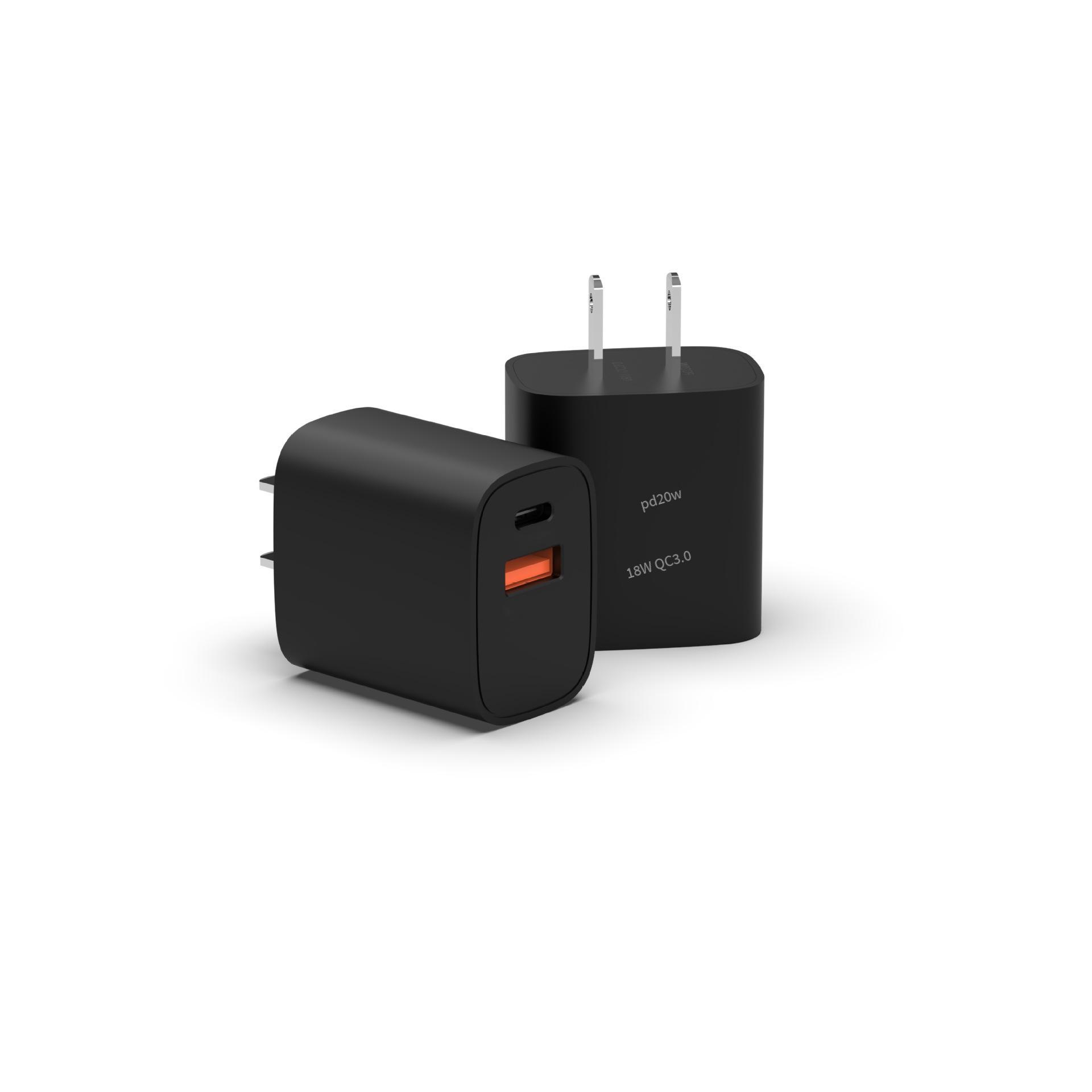 Bộ sạc cổng kép PD20W kiểu dáng mới nhất Bộ sạc nhanh PD phù hợp với đầu sạc nhanh Apple 14 tùy chỉnh bộ sạc được chứng nhận ETL
