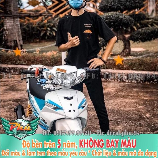 Tem rời Sirius Trắng Xanh Racing mới