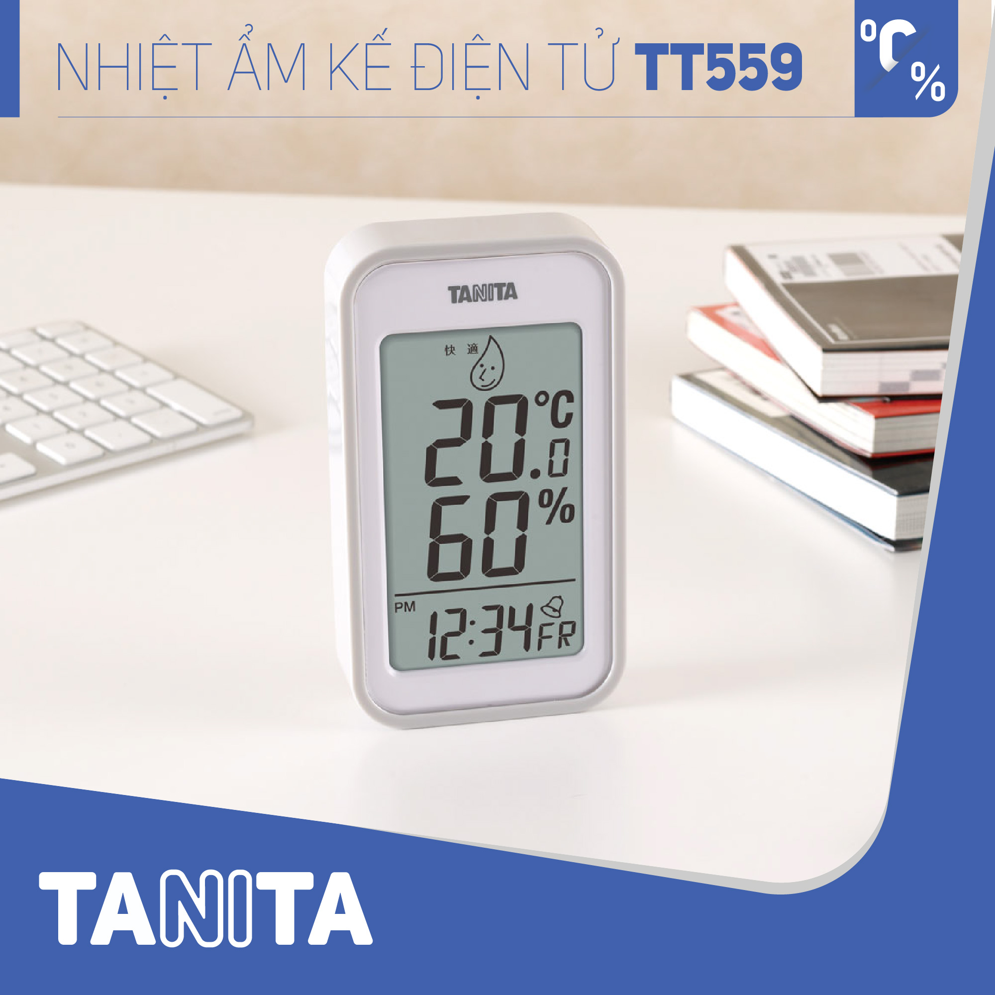 Nhiệt ẩm kế điện tử Tanita TT559 chính hãng nhật,Nhiệt ẩm kế cơ,Nhiệt ẩm kế điện tử,Nhiệt ẩm kế nhật,Nhiệt ẩm kế chính xác,Nhiệt ẩm kế phòng,Nhiệt ẩm kế trong phòng cho trẻ sơ sinh,Nhiệt ẩm kế treo tường,Nhiệt ẩm kế đo độ ẩm, Nhiệt ẩm kế tanita, Nhiệt ẩm kế nhật bản Ẩm kế