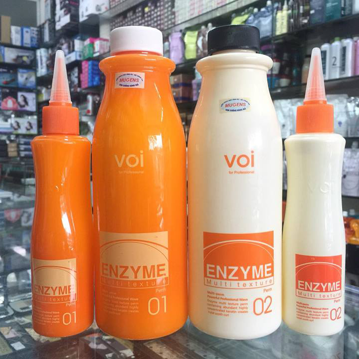Thuốc Uốn Tóc Thảo Dược Đa Năng Enzyme Multi Texture 2x500ml Tặng móc khoá