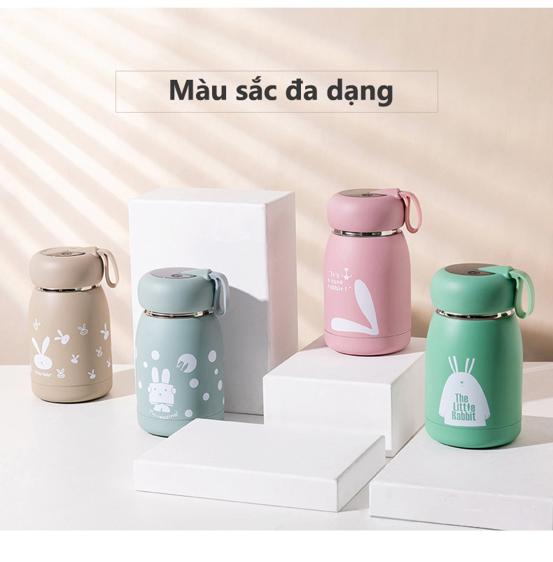 Bình Nước Giữ Nhiệt Thông Minh Cảm Ứng Hiển Thị Nhiệt Độ Nước ,Thể Tích 320ml, Chất Liệu Inox 304 Giữ Nhiệt Lâu , Nhỏ Gọn YESURE