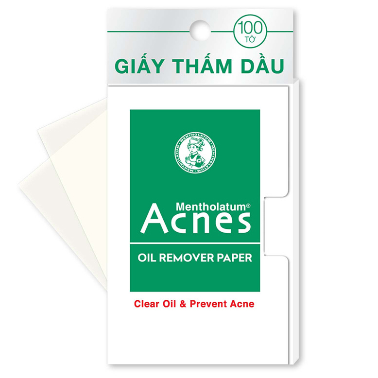 Giấy thấm dầu kiểm soát nhờn, ngừa mụn Acnes Oil Remover Paper 100 tờ