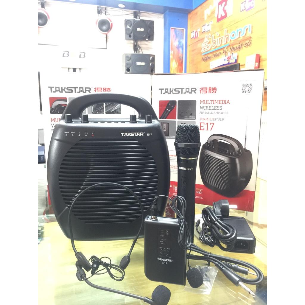Máy trợ giảng không dây cao cấp takstar E17, công suất 35w, loa, mic cài áo cho giáo viên, hướng dẫn viên. Hàng chính hãng