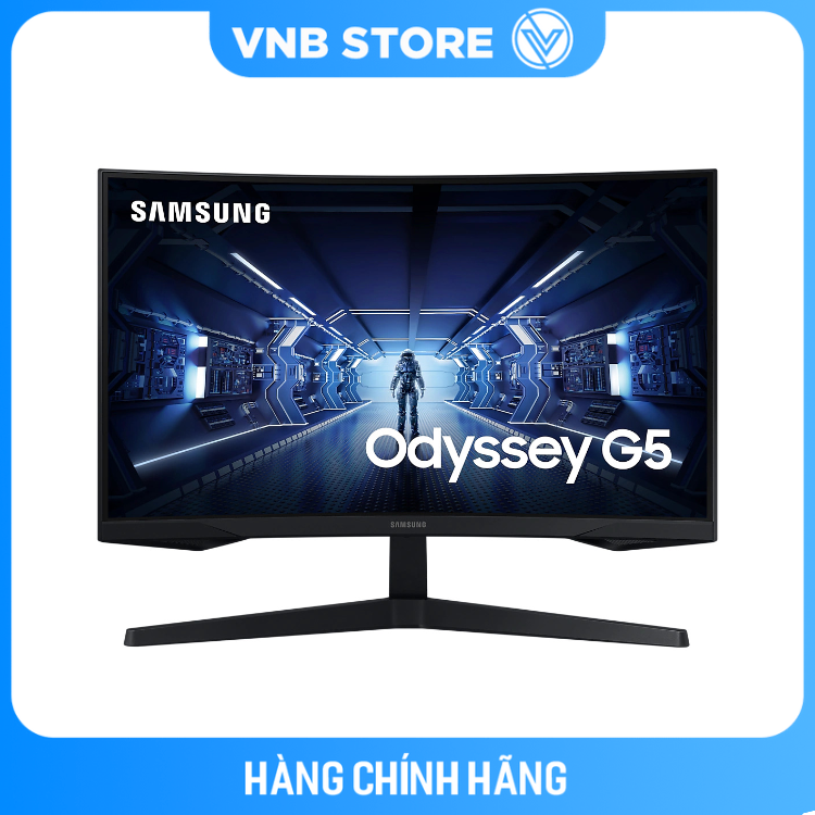 Màn hình máy tính Samsung Gaming Odyssey G5 cong WQHD LC27G55TQWEXXV ( 27 Inch / 2,560 x 1,440 / 144Hz / VA / DP / HDMI / Audio Out ) - Hàng Chính Hãng