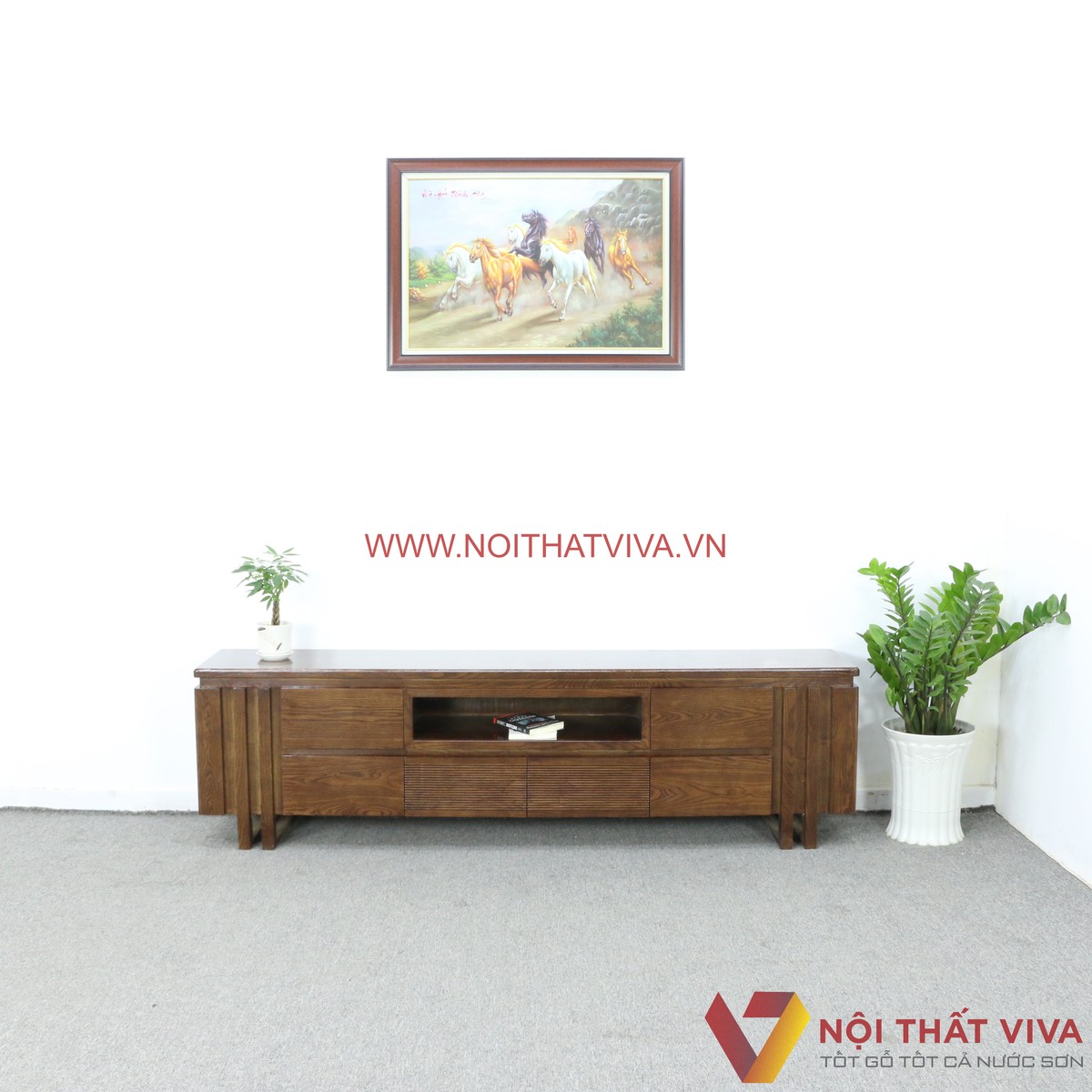 Kệ Tivi Gỗ Sồi Nga Hiện Đại Kiểu Hàn Quốc Đẹp Giá Rẻ