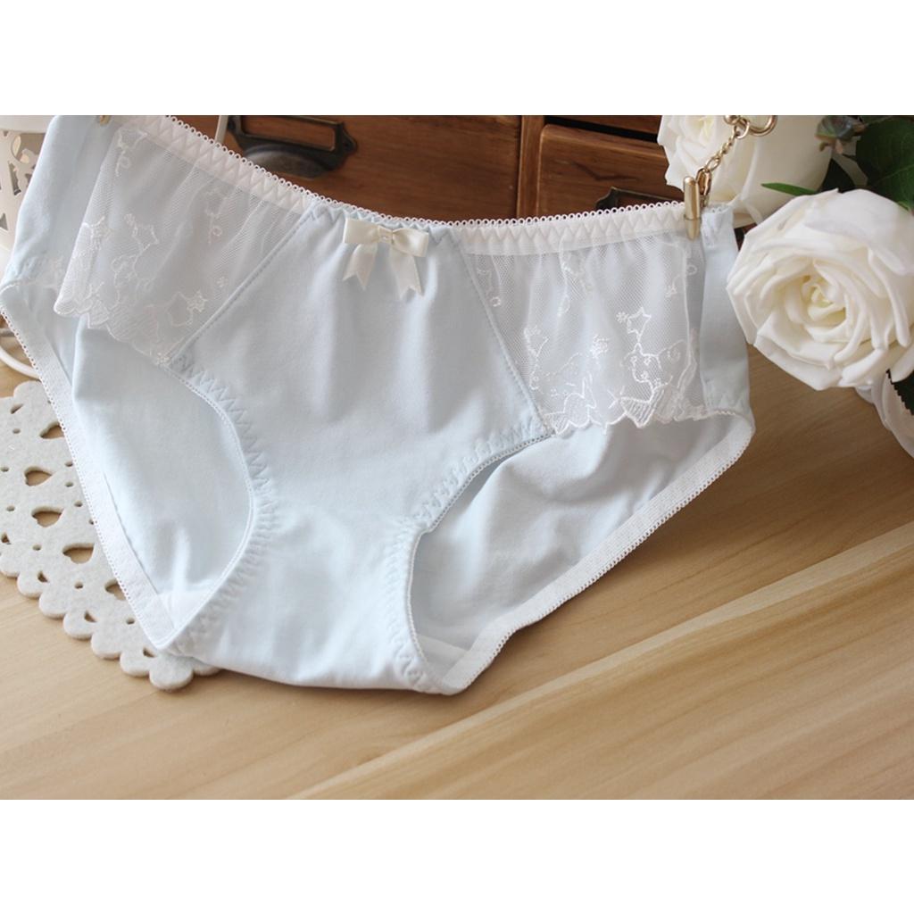 Quần Lót Nữ Cotton Phối Ren Hai Hông Xuất Đông Âu . Hàng Loại Đẹp.