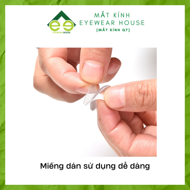 [1 cặp] Đệm Mũi Dán Mắt Kính Bằng Silicon Chống Trượt Hàng Nhật