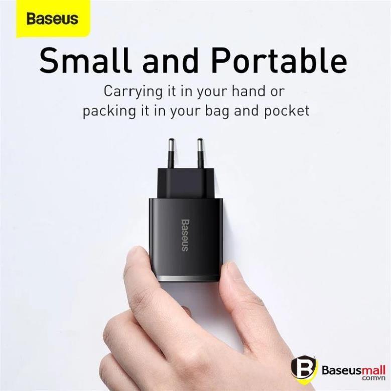 Baseus -BaseusMall VN Cốc sạc nhanh siêu nhỏ gọn Baseus Compact Quick Charger 30W (Hàng chính hãng)