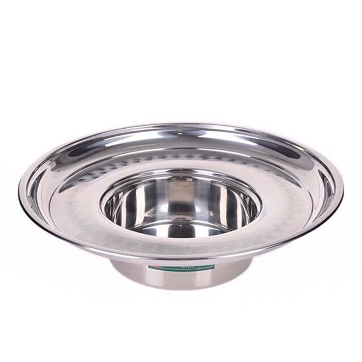 set 3 Nồi lẩu sống mâm vành 20cmThaphafac loại 1 đáy từ inox 304 2 vòng nhiệt