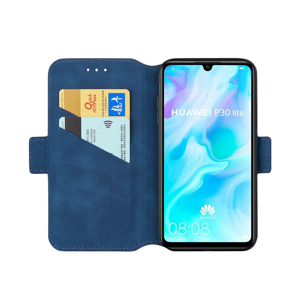 Bao Da Nắp Gập Có Ngăn Đựng Thẻ Cho Huawei P20 P30 Lite