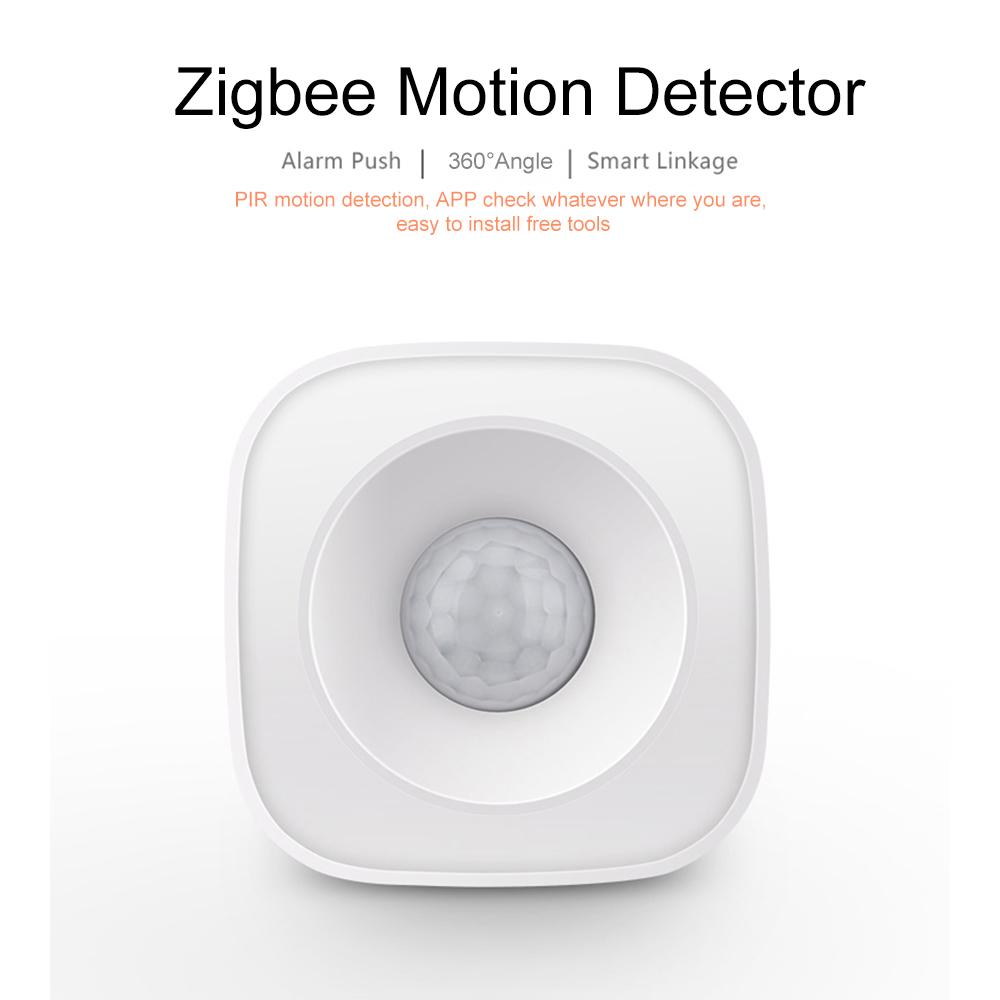 Tuya Powered ZigBee PIR Motion Sensor Wireless Passive Infrared Detector 360° Detection Angle Security Burglar Alarm Sensor Tuya/SmartLife APP Control
