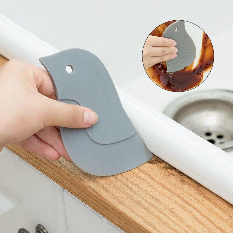 Cute Cartoon Soft Scraper Kitchen Baking Tool Multi-function Scraper Oil Plate Scraping Oil Scraper Household Cleaning Tool