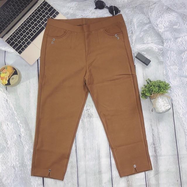 Quần thun cotton lỡ big size(&gt;75kg)