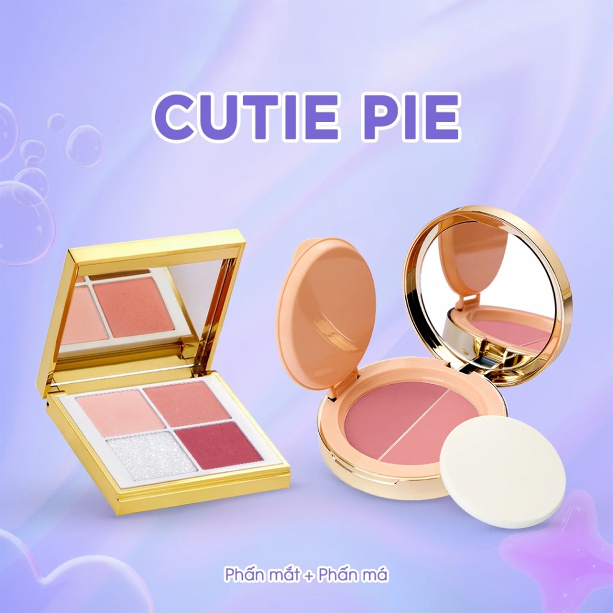 Box quà "Cutie Pie" [Phấn Mắt + Phấn Má