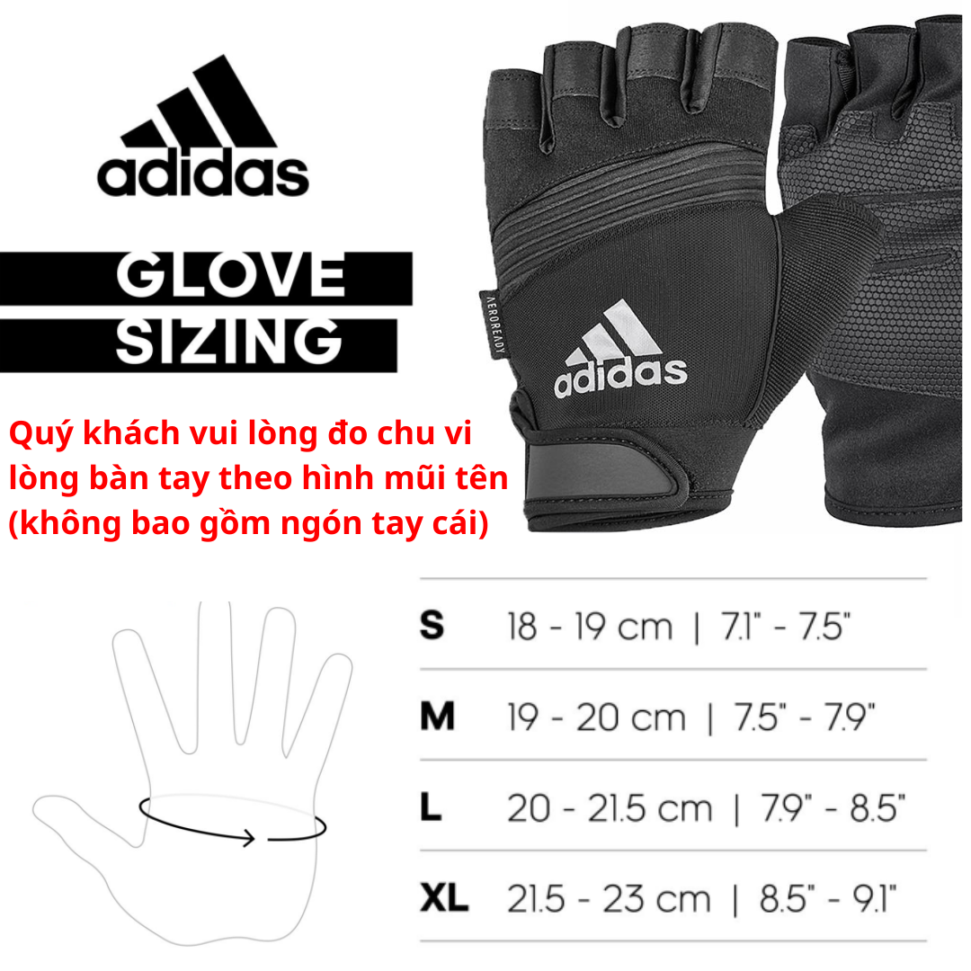 Găng Tay Thể Thao Chính Hãng ADIDAS ADGB-1315 Performance Gloves (1 Cặp) - Phụ Kiện Tập Fitness, Gym