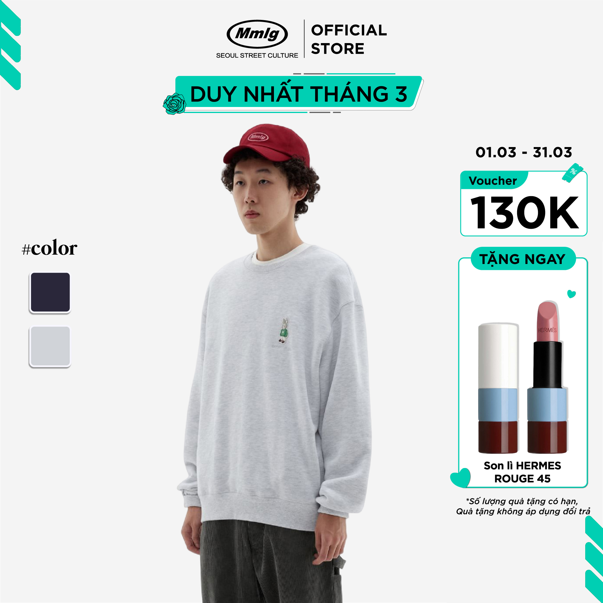 Áo tay dài Mmlg Melge Sweat - Áo Hoodie Sweater cho nam, nữ, unisex - MMLGS018