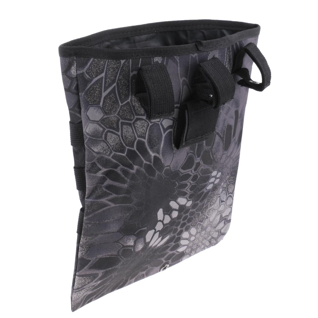 Outdoor Foldable Molle Utility Storage Bag Waist Belt Magazine Drop Pouch for Hiking