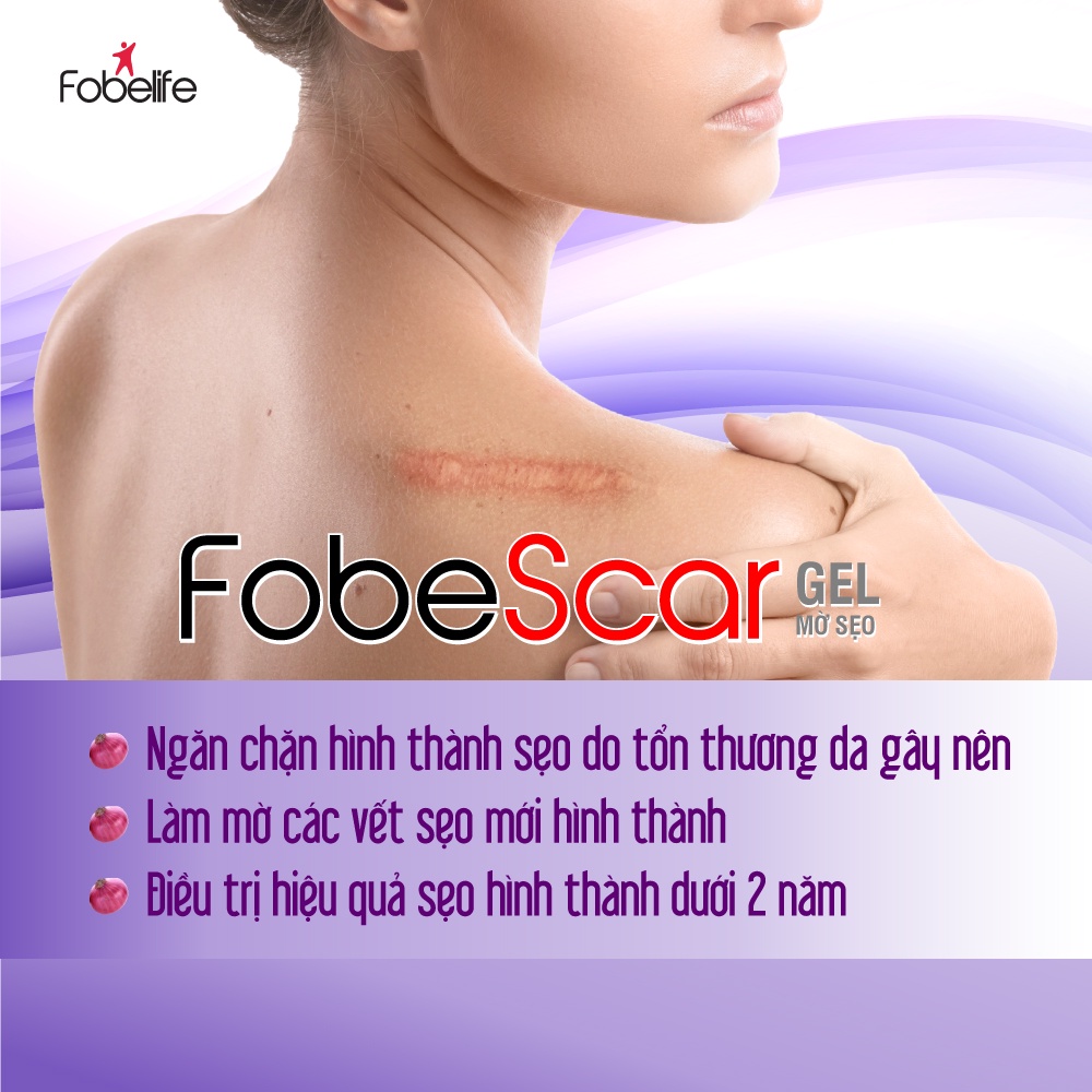 Gel Mờ Sẹo, Mờ Vết Thâm, Vết Rạn Da Fobe Scar - Tuýp 10g