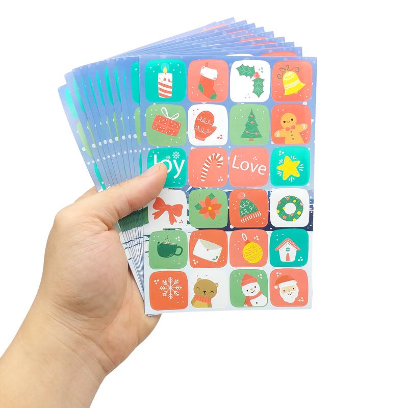 Bộ 10 Tờ Sticker Cổ Động Merry Christmas - Teenage 01