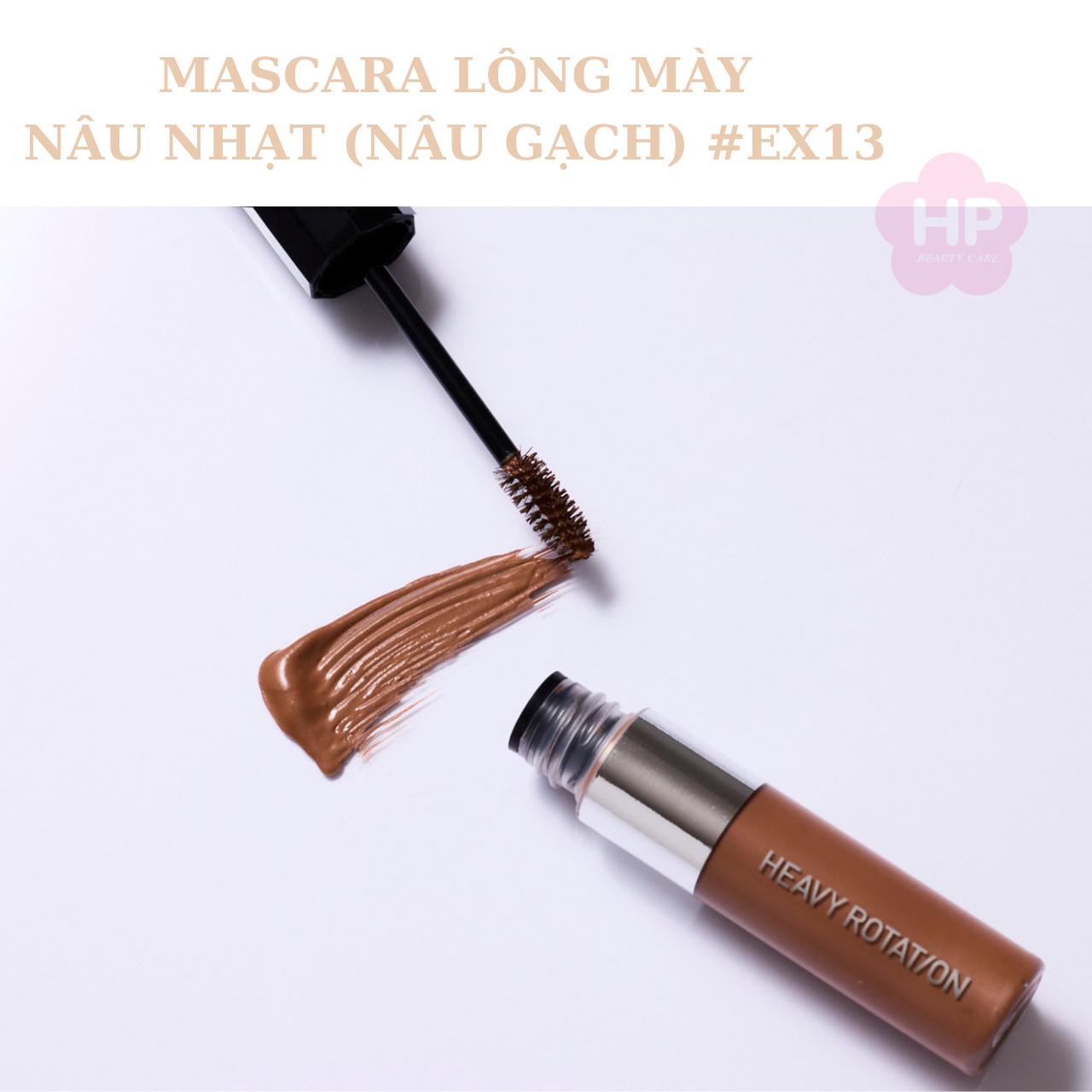 Mascara Chải Đổi Màu Lông Mày Chống Trôi Siêu Bền Màu Nâu Nhạt Kissme Heavy Rotation Coloring Eyebrow Ex #13 8 G