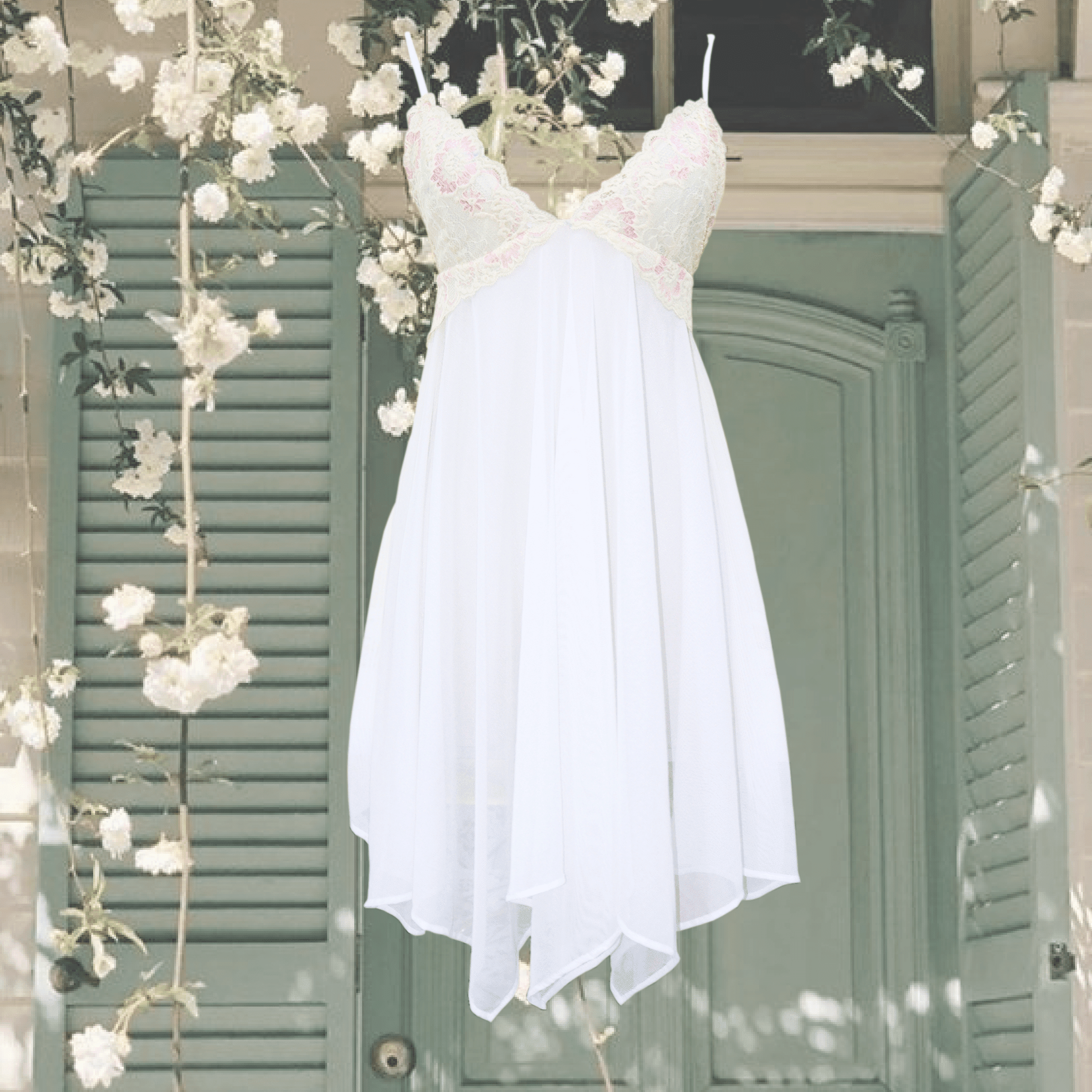 [Có Bigsize] Đầm Váy Ngủ Hai Dây Phối Ren Hở Lưng Xuyên Thấu Gợi Cảm Laili Wear
